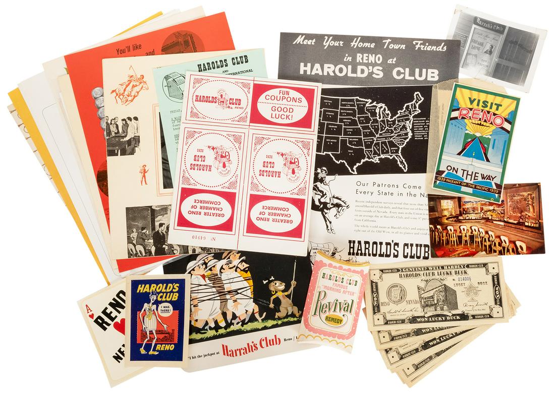 Reno Luggage Labels and Casino Ephemera. Approximately (1 of 1)