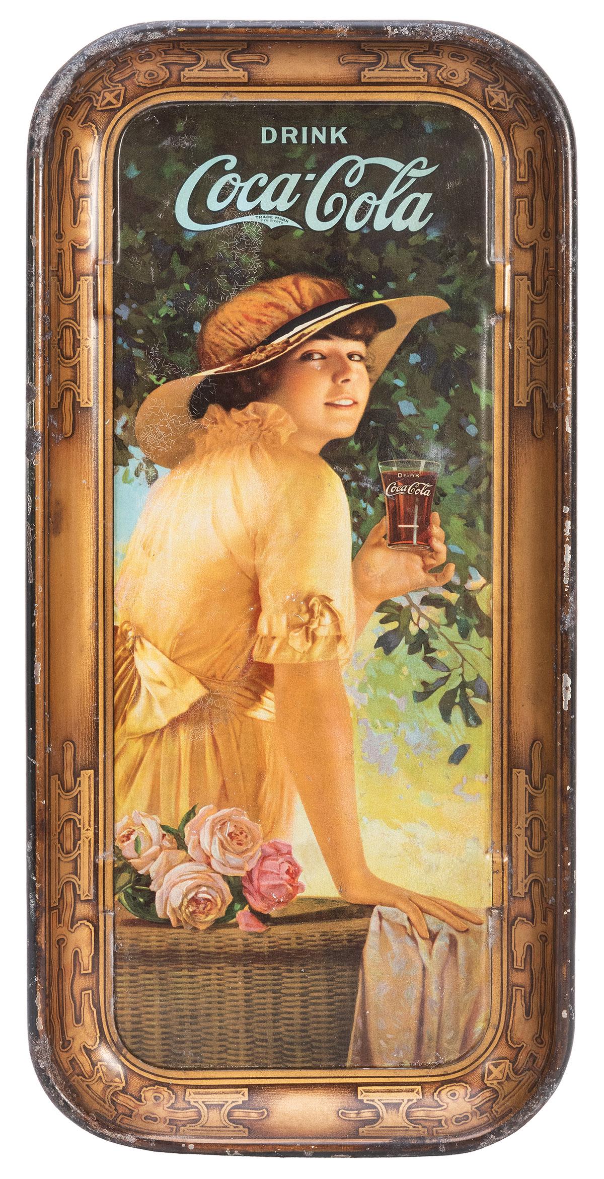 [Coca-Cola] 1916 Stelad Signs Coca-Cola Serving Tray. A (1 of 1)