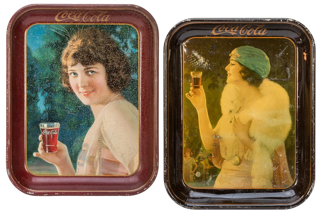 [Coca-Cola] 1924 and 1925 Coca-Cola Serving Trays. (1 of 1)