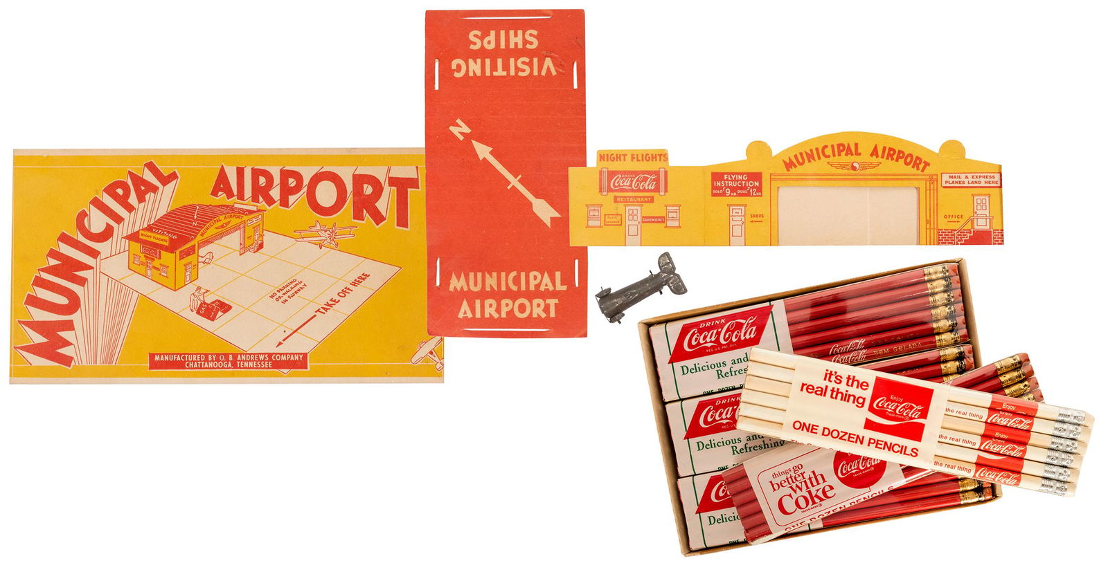 Three Vintage Coca-Cola Items. Including a vintage (1 of 2)