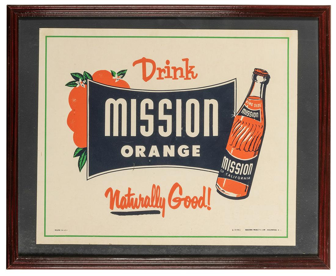 Drink Mission Orange Sign. Engelwood: Goodren Products, (1 of 1)