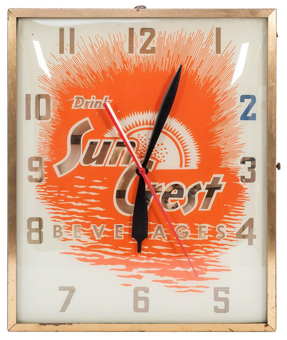 Sun Crest Beverages Light-Up Clock. Elwood, IN: Swihart (1 of 1)
