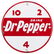 Drink Dr. Pepper Porcelain Sign. Red and white colors