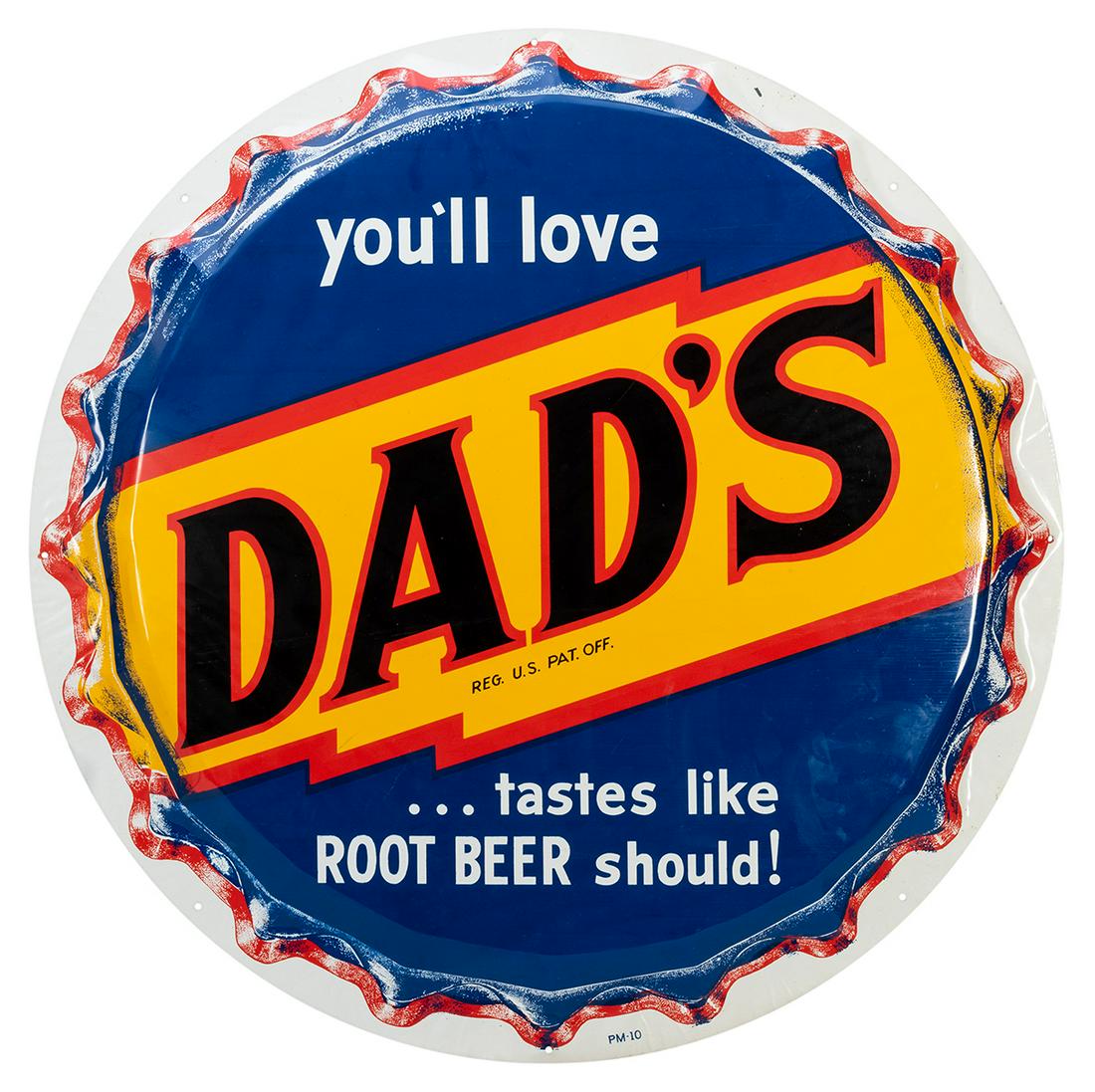 Dad’s Root Beer Bottle Cap Sign. Diameter 29 (1 of 1)
