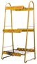Royal Crown Cola Display Rack. Painted yellow metal