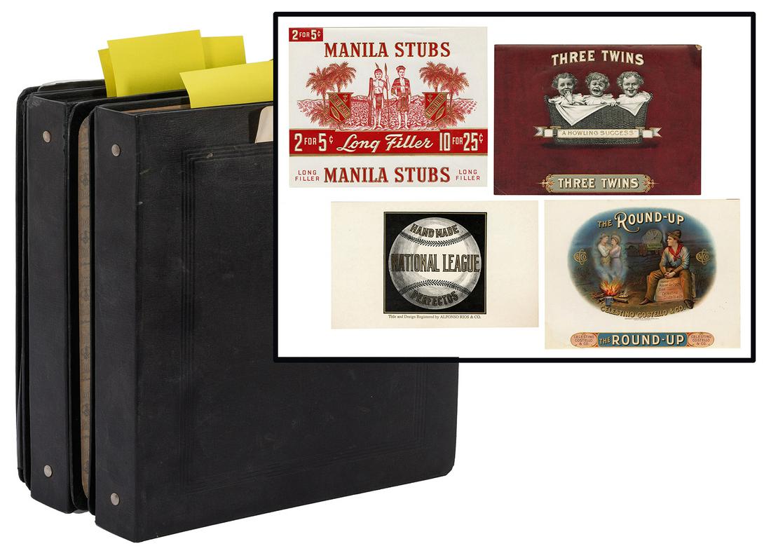 [Cigar Labels] Group of Early 20th Century Cigar: [Cigar Labels] Group of Early 20th Century Cigar Labels. Circa 1900s. Approx. 200 labels of unused stock consisting of many different brands including Corona de Rosas, R. Sonnemann Cigar Co. “Th