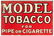 Model Tobacco Tin Sign. 13 x 19”. Paint chipped