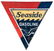 Seaside Gasoline Sign. Double-sided porcelain sign,