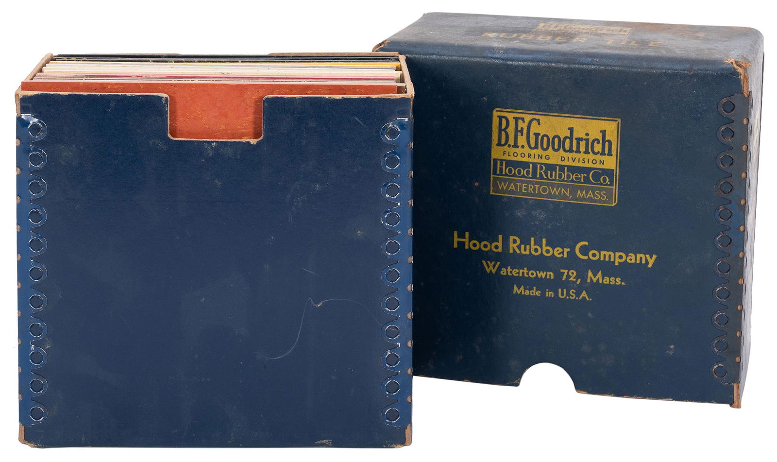 B.F. Goodrich Rubber Tile Salesman Samples. Circa 1930. (1 of 2)