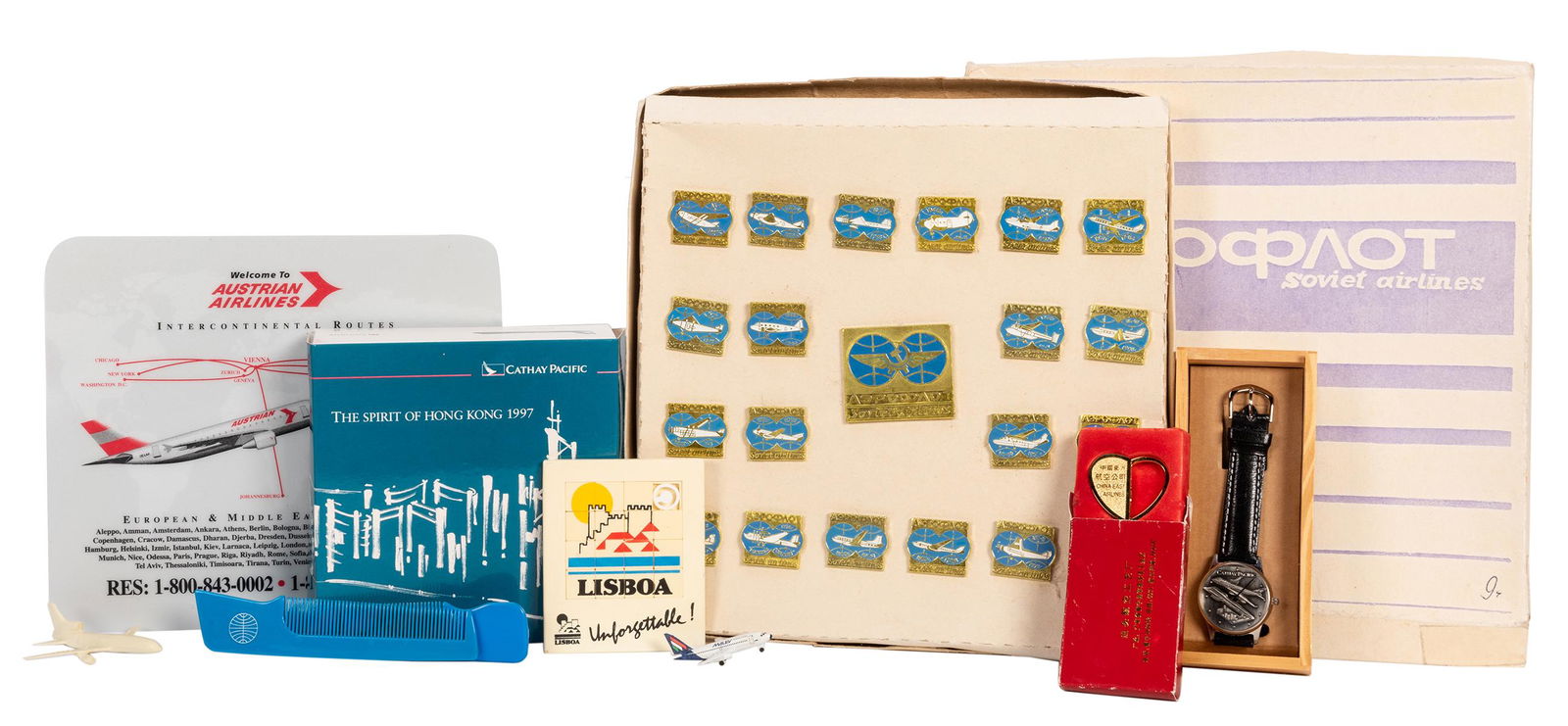 Collection of Vintage Airline Souvenirs. Circa (1 of 2)