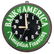 Bank of America Glo-Dial Neon Clock. Reverse-painted
