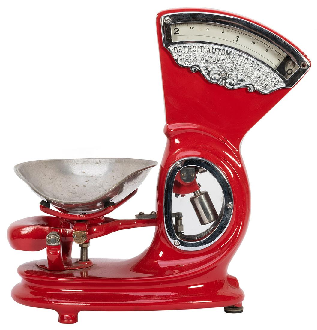 Detroit Fan Head Red #2 Candy Scale. Height 16”. (1 of 2)