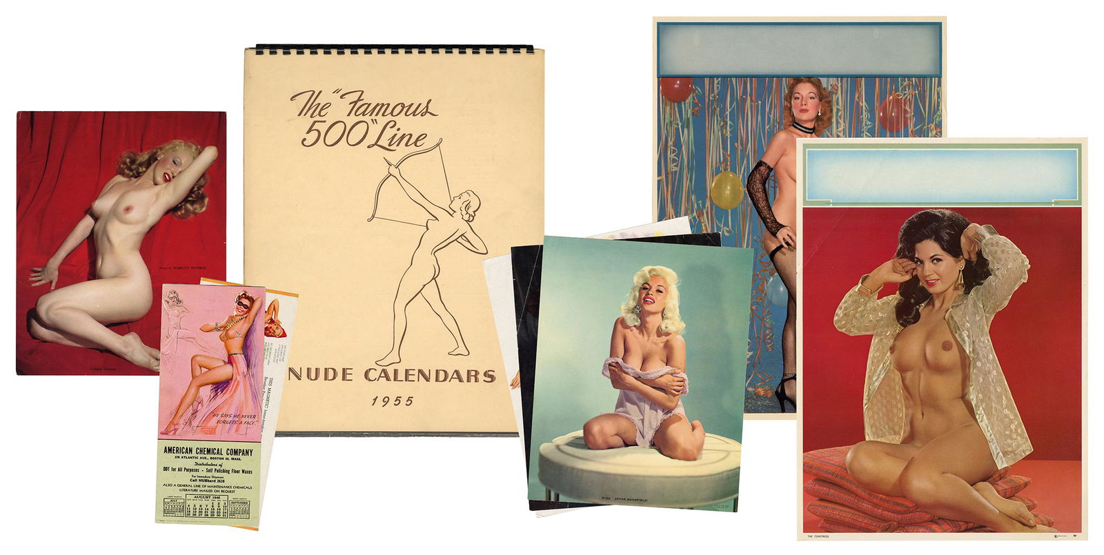 Group of 1950s Pinup Prints. Including a sample (1 of 6)