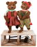 Skating Bears Animated Window Display. Large Christmas