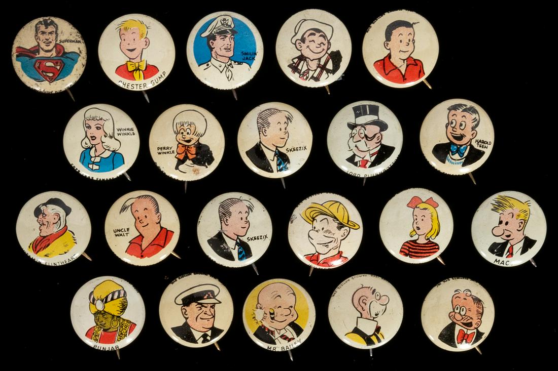 Kellogg’s PEP Character Pinbacks. Twenty-one (1 of 1)