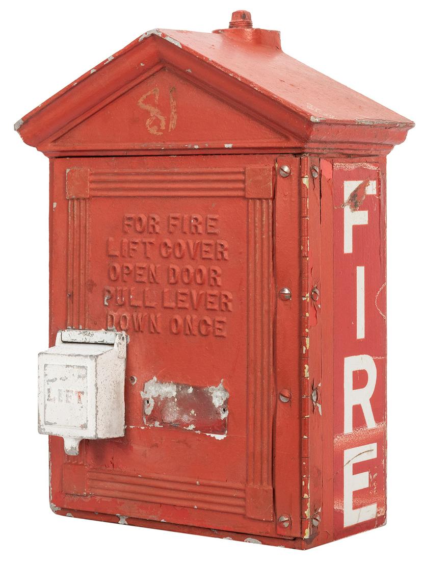 Fire Alarm Box. Gamewell, ca. 1930. Painted in the (1 of 4)