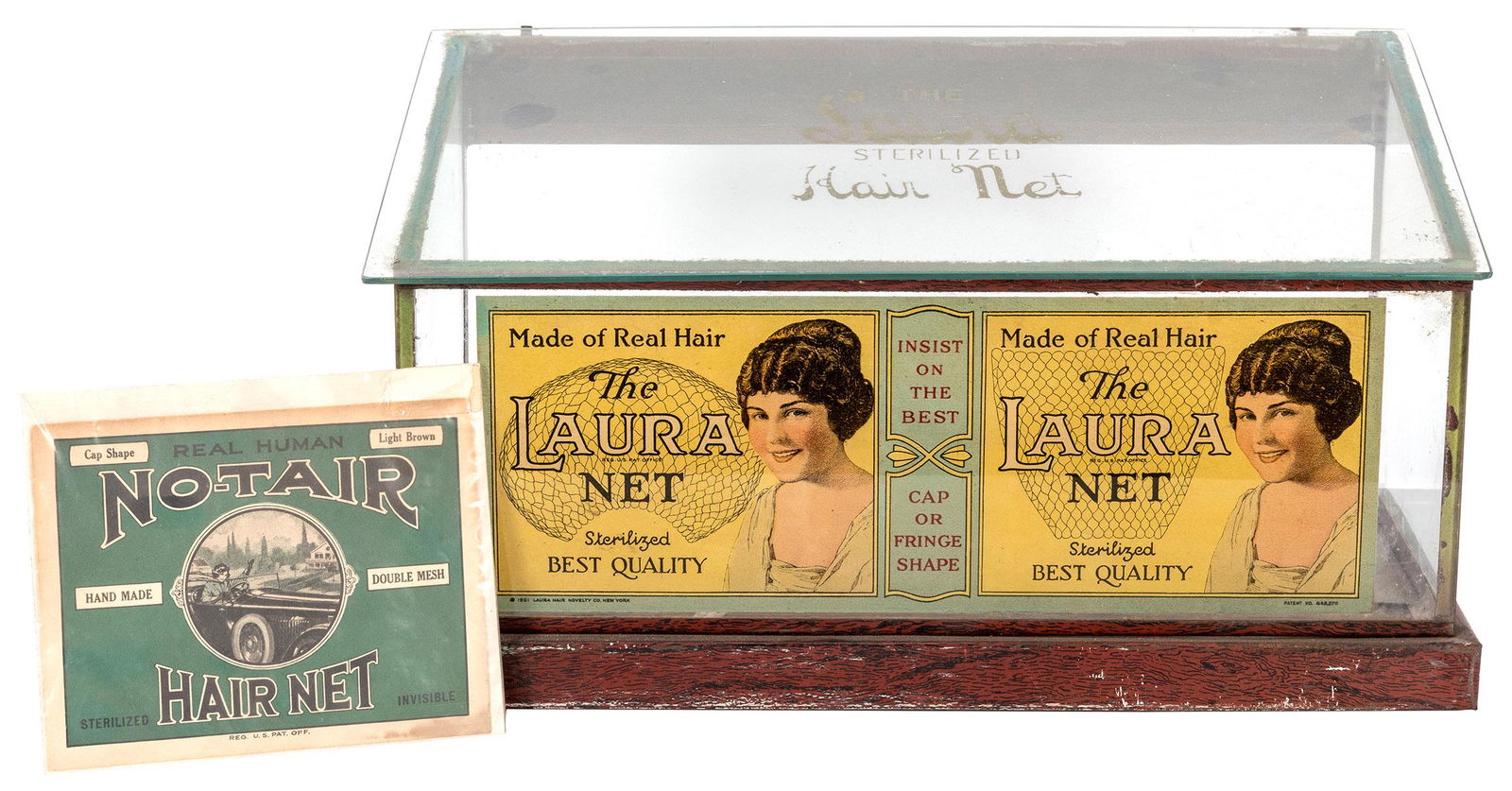 The Laura Sterilized Hair Net Display Case. Circa (1 of 1)