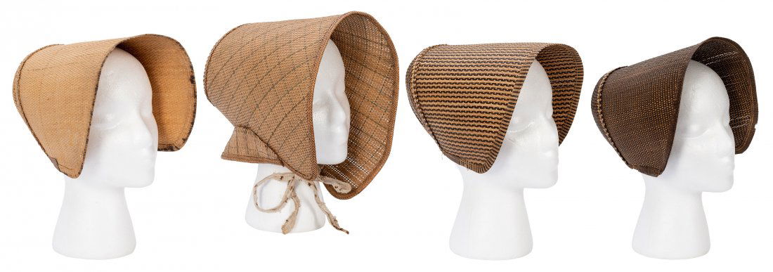 Four Poplar Sister’s Bonnets. Circa 1880s(?). (1 of 1)