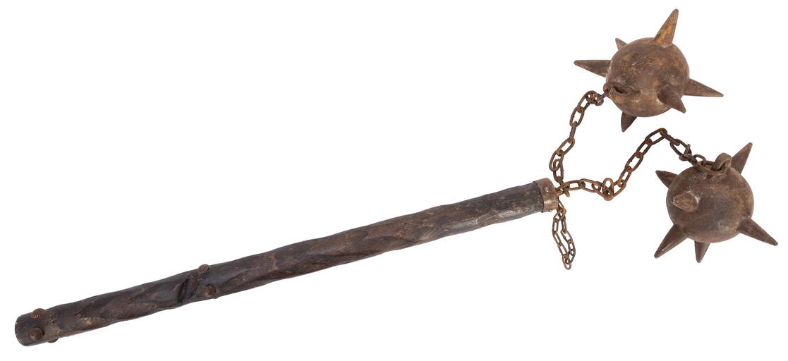 Medieval Morning Star Flail Weapon. An older copy, Sep 26, 2020