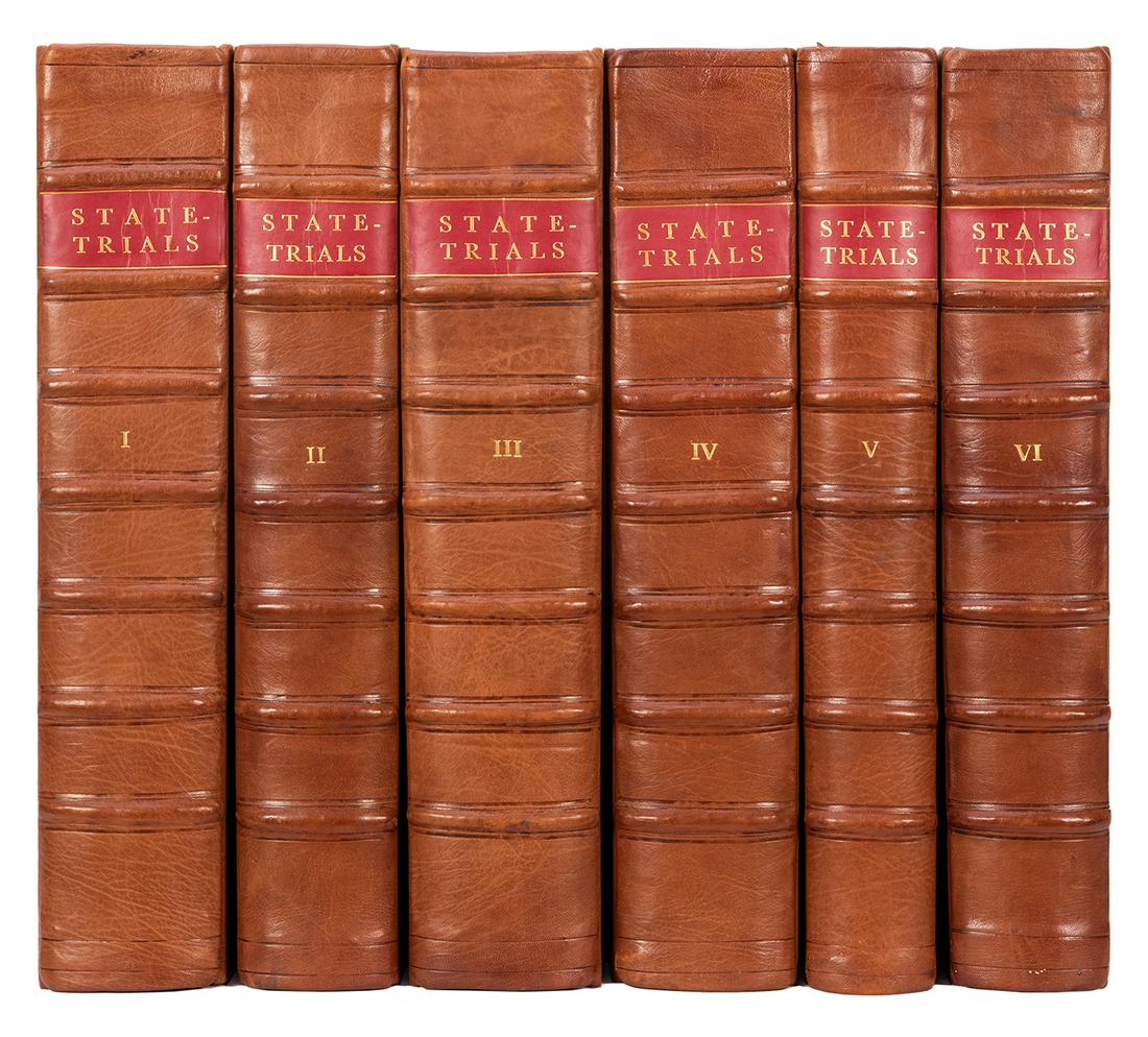 SALMON, Thomas (1679–1767), editor. A compleat: SALMON, Thomas (1679–1767), editor. A compleat collection of state-tryals and proceeding upon impeachments for high treason, and other crimes and misdemeanours; from the reign of King Henry the Four