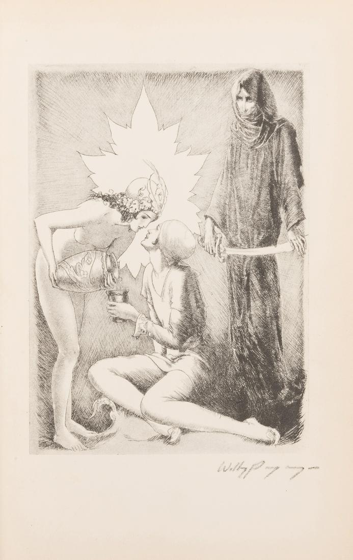 [RUBAIYAT] FITZGERALD, Edward, translator; POGANY,: [RUBAIYAT] FITZGERALD, Edward, translator; POGANY, Willy, illustrator. Rubaiyat of Omar Khayyam, with signed etching. New York: Thomas Y. Crowell, n.d. [1930]. 8vo. LIMITED EDITION, with SIGNED ETCHIN