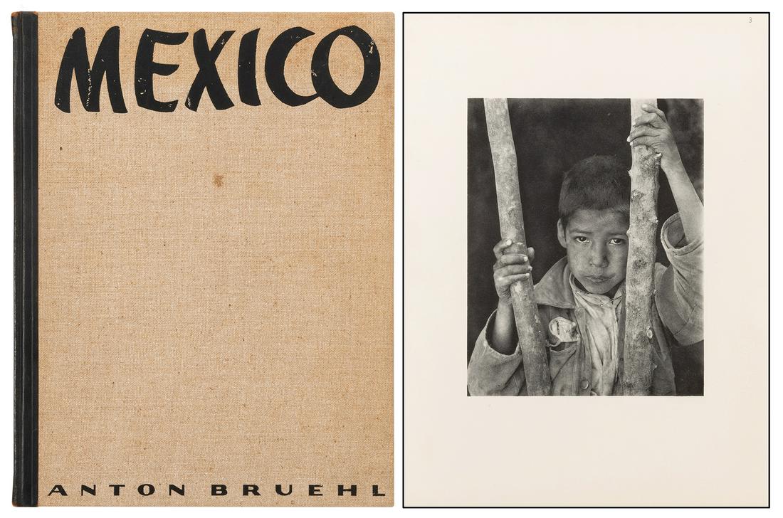 BRUEHL, Anton (1900–1982). Photographs of Mexico. New: BRUEHL, Anton (1900–1982). Photographs of Mexico. New York: Delphic Studios, [1933]. Folio. FIRST EDITION, limited to 1000 copies, this copy being unspecified. Illustrated with 25 full-page collotyp
