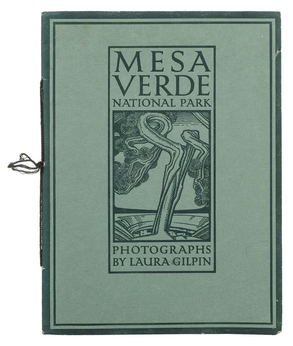 GILPIN, Laura (1891–1979). The Mesa Verde National: GILPIN, Laura (1891–1979). The Mesa Verde National Park: Reproductions of a Series of Photographs by Laura Gilpin. Colorado Springs: The Gilpin Publishing Company, 1927. 4to. [20] pp. FIRST EDITION.