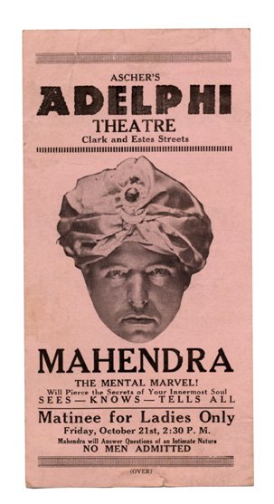 Playbills and handbills, a collection of over 100