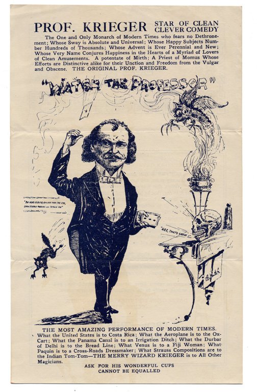 Playbills and handbills, a collection of 65