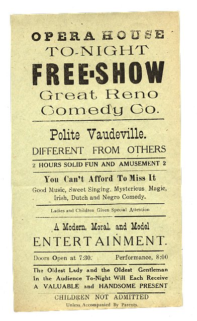Reno & Co. Group of 22 pieces of ephemera