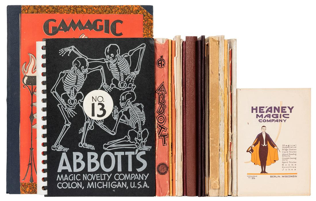 [Supply Catalogs] Collection of Magic Supply Catalogs.: [Supply Catalogs] Collection of Magic Supply Catalogs. Primarily American and English, early to mid-20th century. Suppliers include Thayer, Abbott’s, Gamages, W.D. LeRoy, Lyle Douglas, Guy Bert,