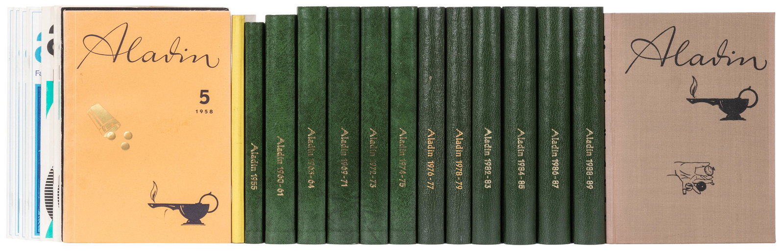 Aladin. Bound Issues, 1946-1989. File of bound issues (1 of 2)