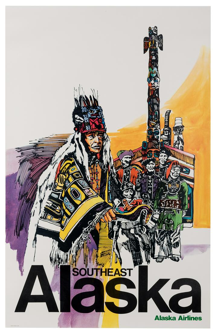 Alaska Airlines / Southeast Alaska. 1974. Offset (1 of 1)