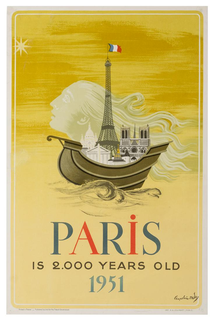Chapelain. Paris is 2,000 Years Old. 1951. Paris: S.A. (1 of 1)
