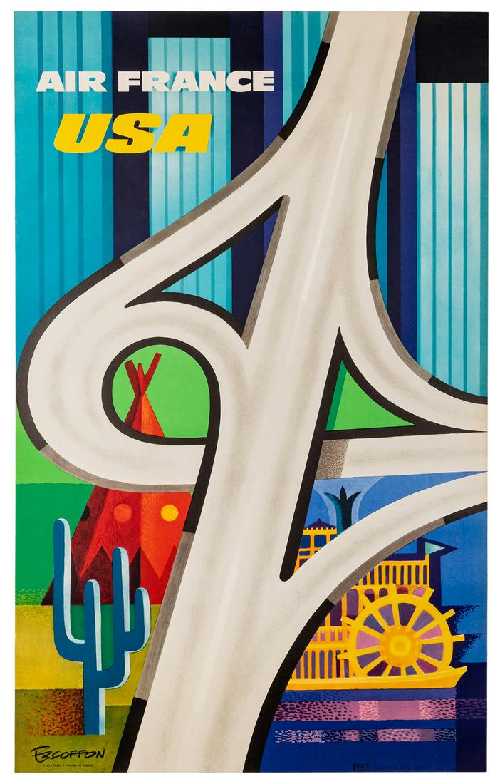 Excoffon, Roger (French, 1910–1983). Air France / (1 of 1)