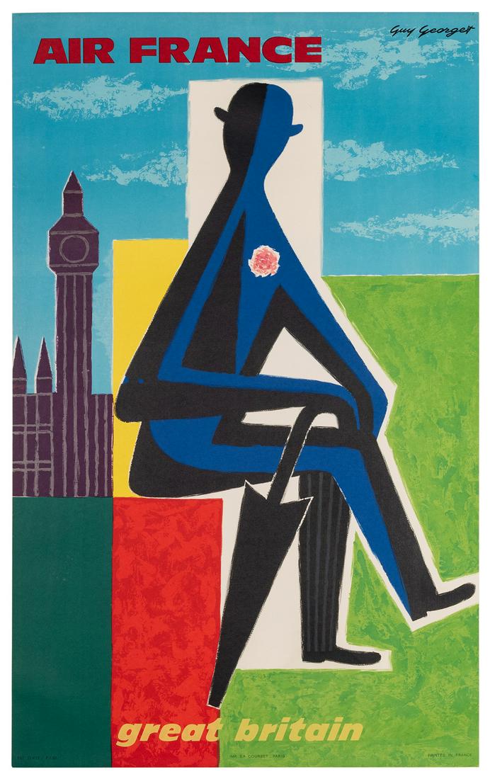Georget, Guy (French, 1911–1992). Air France / (1 of 1)