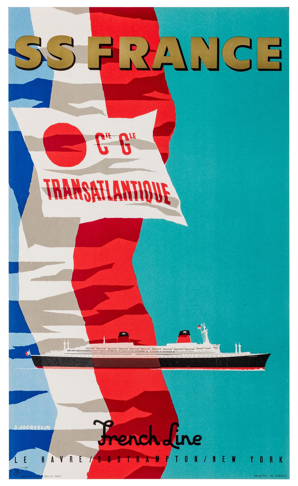 Jacquelin, Jean. SS France / French Line. Paris, 1960s. (1 of 1)