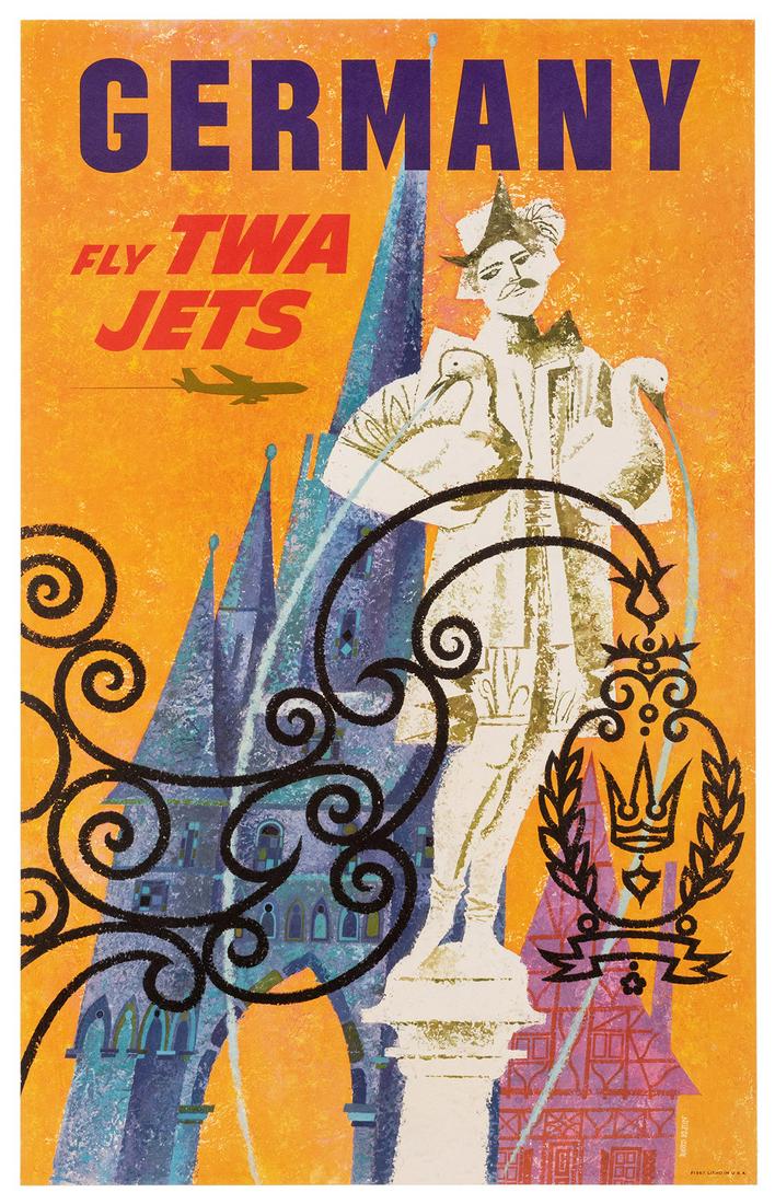 Klein, David (1918-2005). Germany / Fly TWA Jets. USA, (1 of 1)