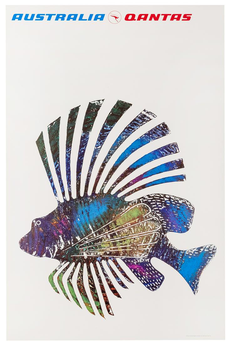 Qantas / Australia. 1960s. Color offset airline travel (1 of 1)