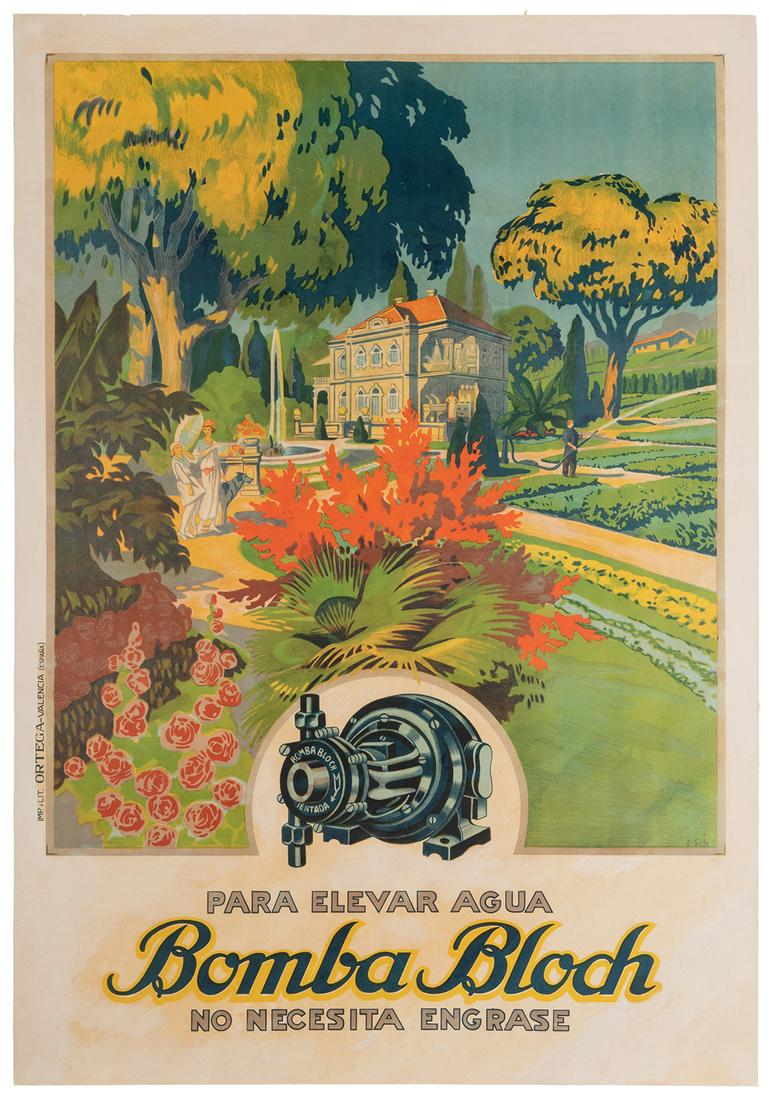 Bomba Bloch. Valencia: Ortega, ca. 1920. A vibrant (1 of 1)