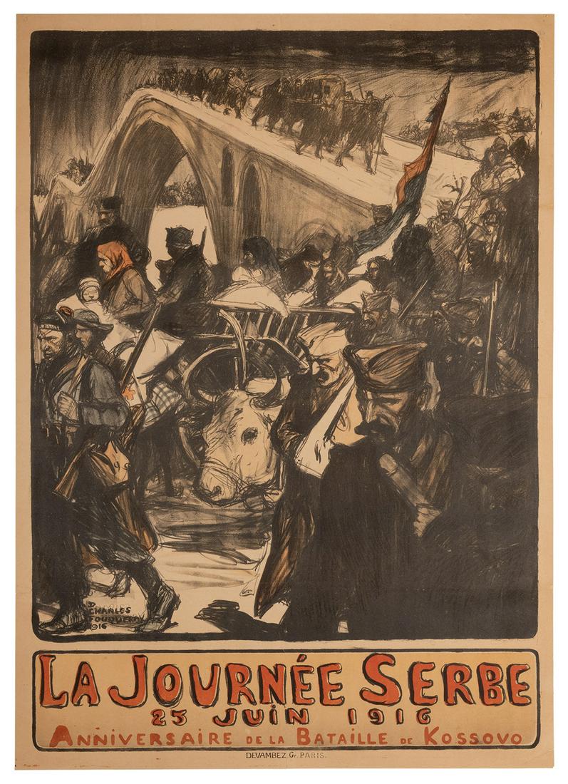 Fouqueray, Charles. La Journee Serbe. France, 1916. (1 of 1)