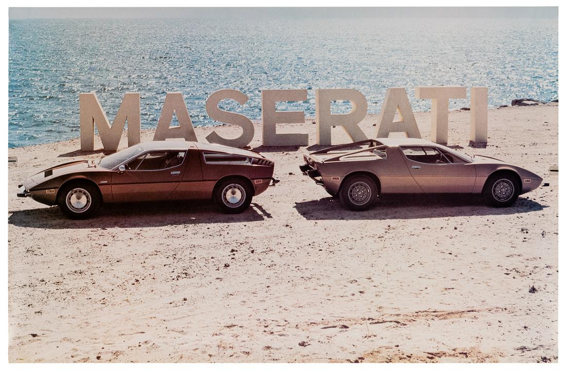 Maserati Auto Showroom Poster. 1972/73. Photo-offset (1 of 1)