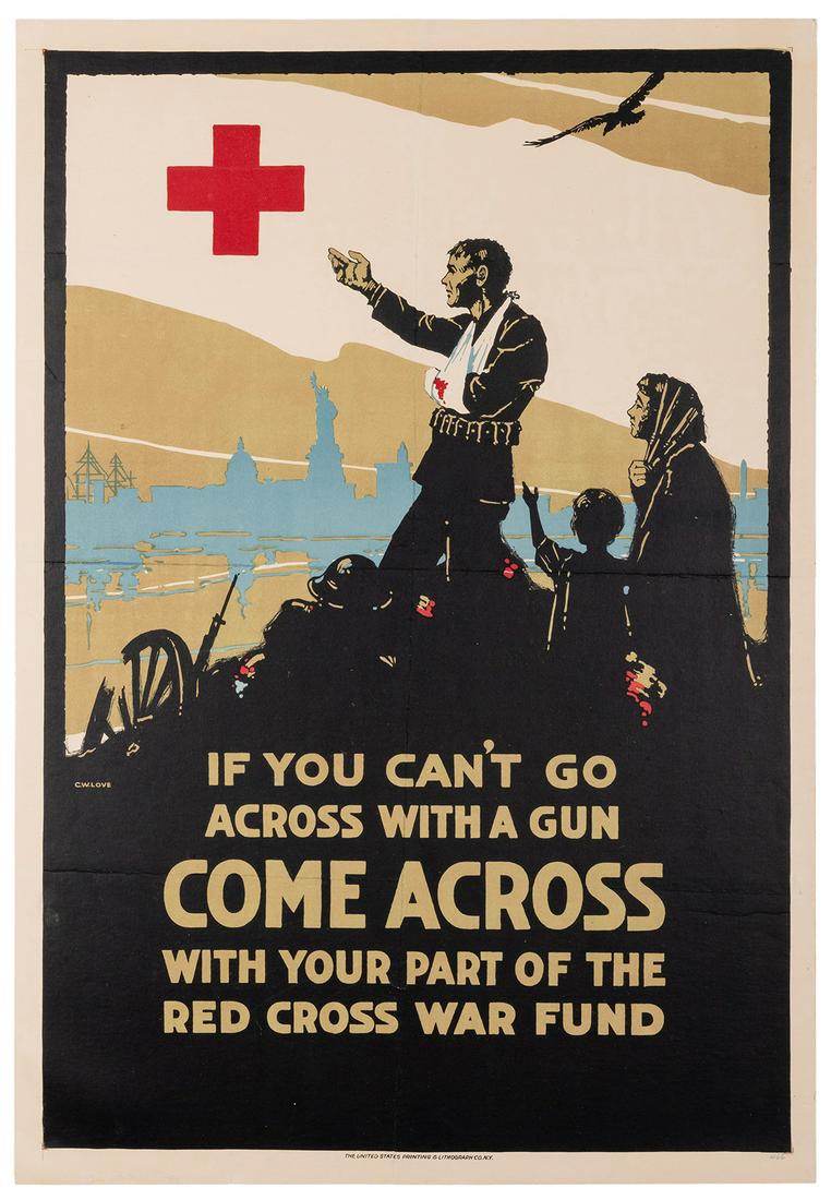 Love, C.W. Red Cross WWI Poster. New York, 1918. (1 of 1)