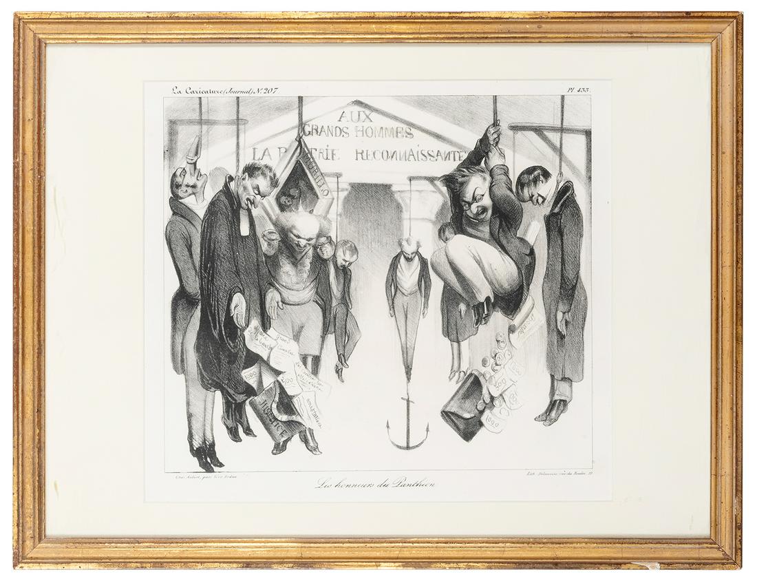 Daumier, Honore (1808-1879). Les Honneurs du Pantheon. (1 of 1)