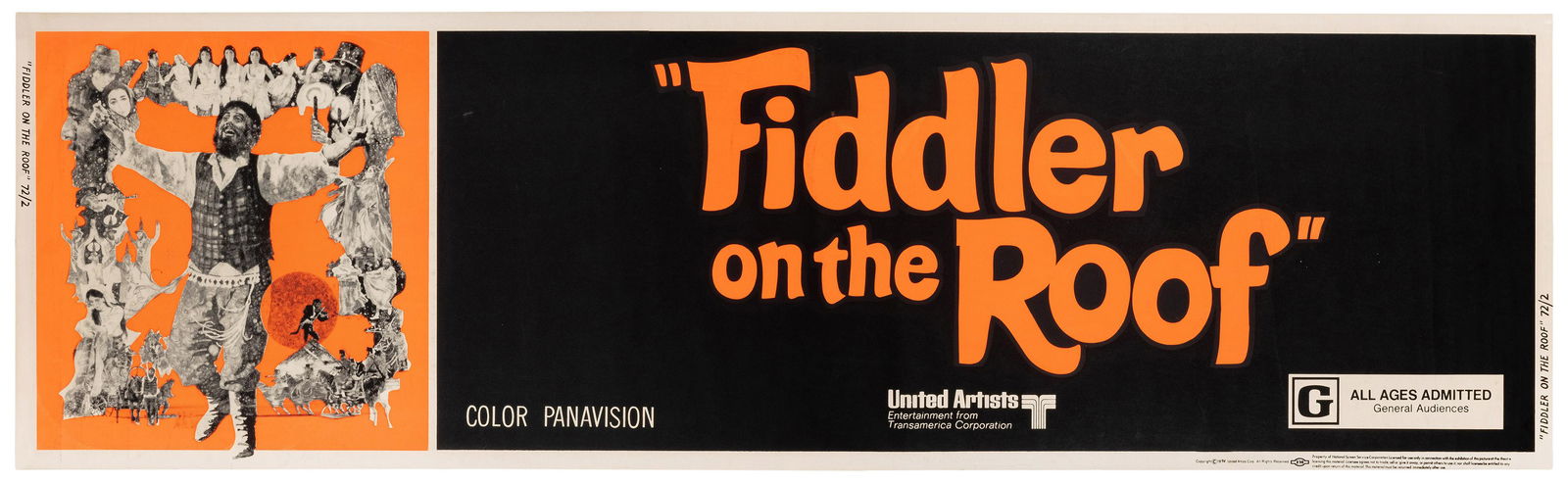 Fiddler on the Roof. United Artists, 1972. Silkscreen. (1 of 1)