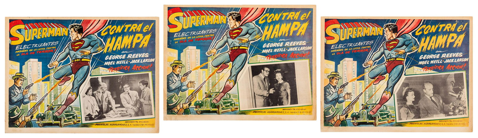 Superman Against the World Mexican Lobby Cards. 3 (1 of 4)