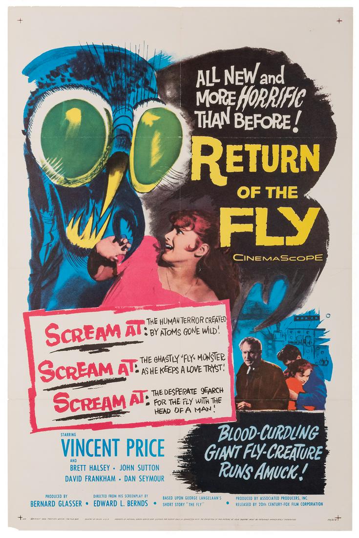 Return of the Fly. 20th Century Fox, 1959. One-sheet (1 of 1)