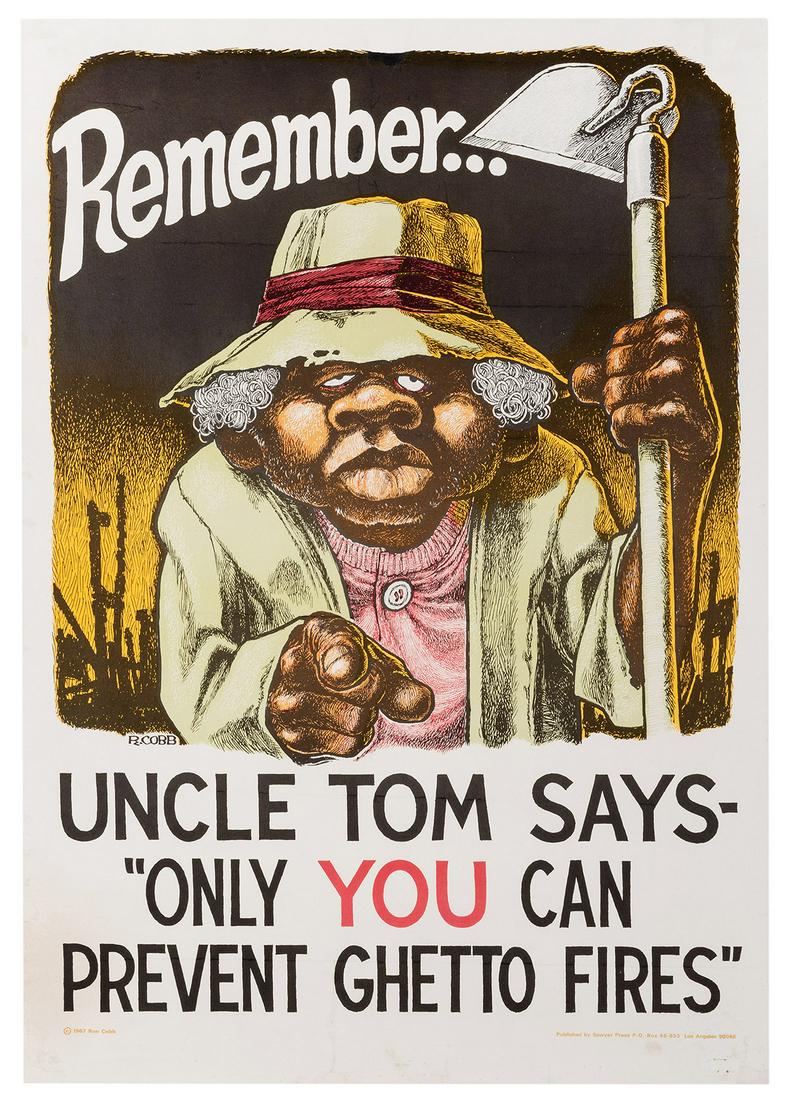 Cobb, Ron. Uncle Tom Says / Only You Can Prevent Ghetto (1 of 1)