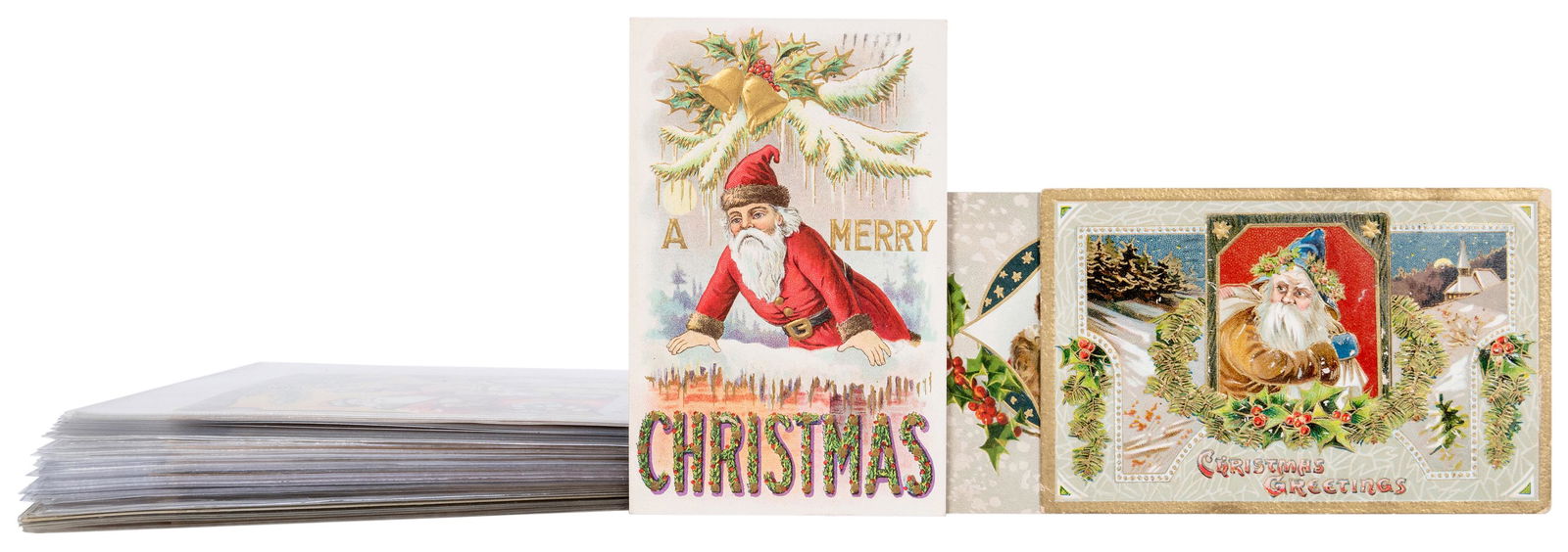 Santa Claus Postcards. Group of 34. Bulk 1900s/10s. (1 of 1)