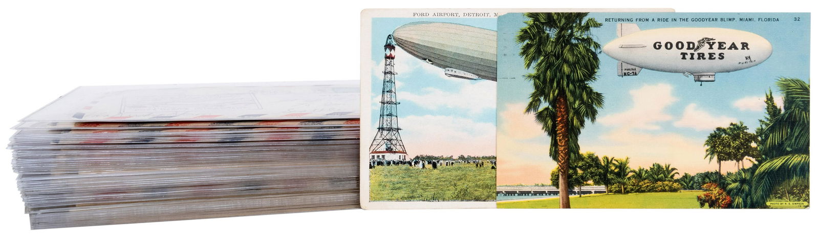 Dirigible, Zeppelin, and Rocket Mail Postcards and (1 of 1)